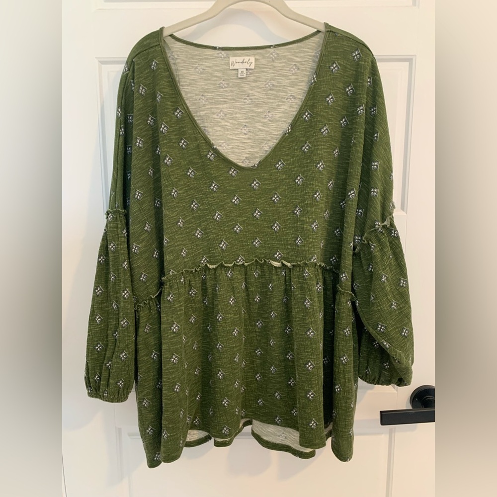 Army Green Blouse